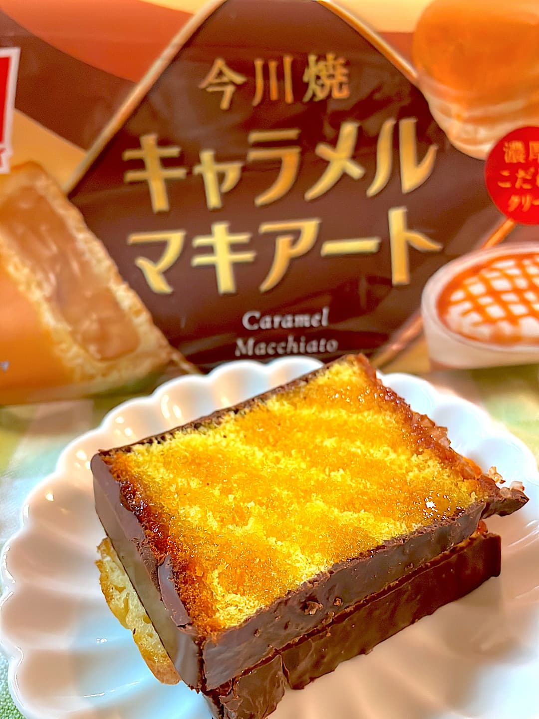 今川焼のはちみつカステラサンドの完成写真