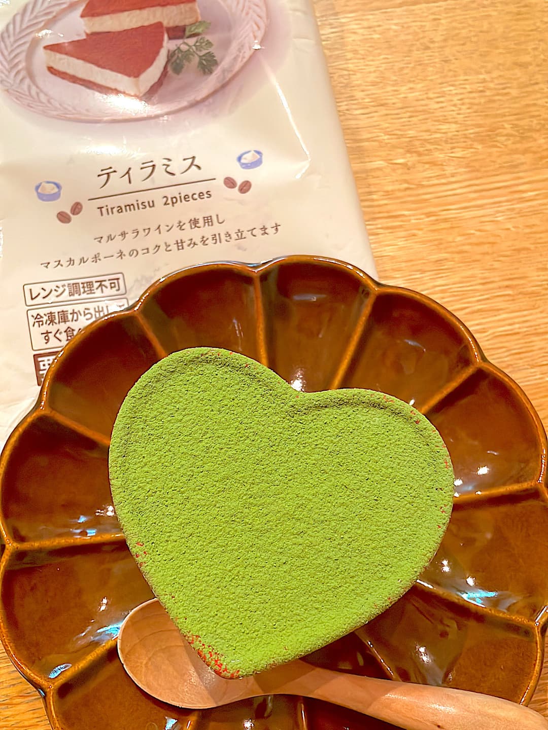 ホワイトチョコの和風ティラミスの完成写真