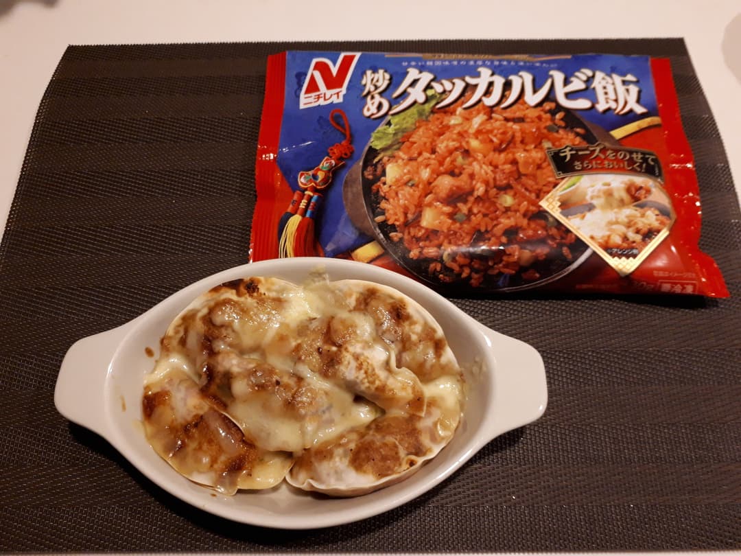 ギョウザ・タッカルビ飯の完成写真