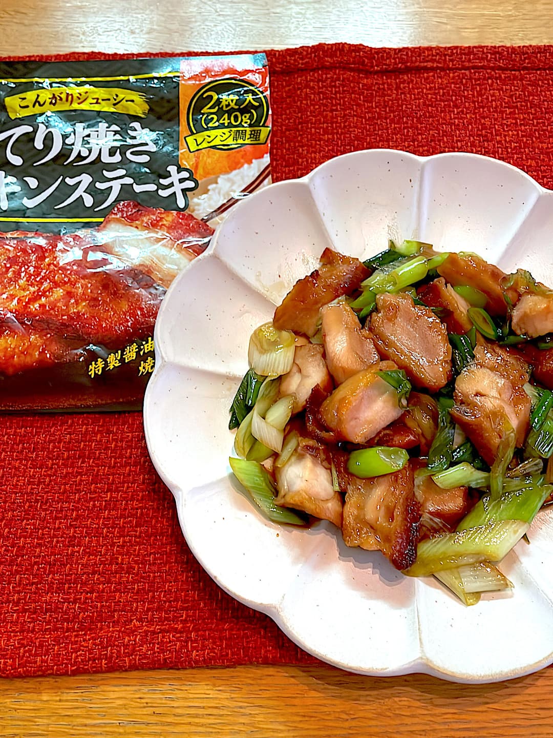 ねぎとチキンの焼き鳥風の完成写真