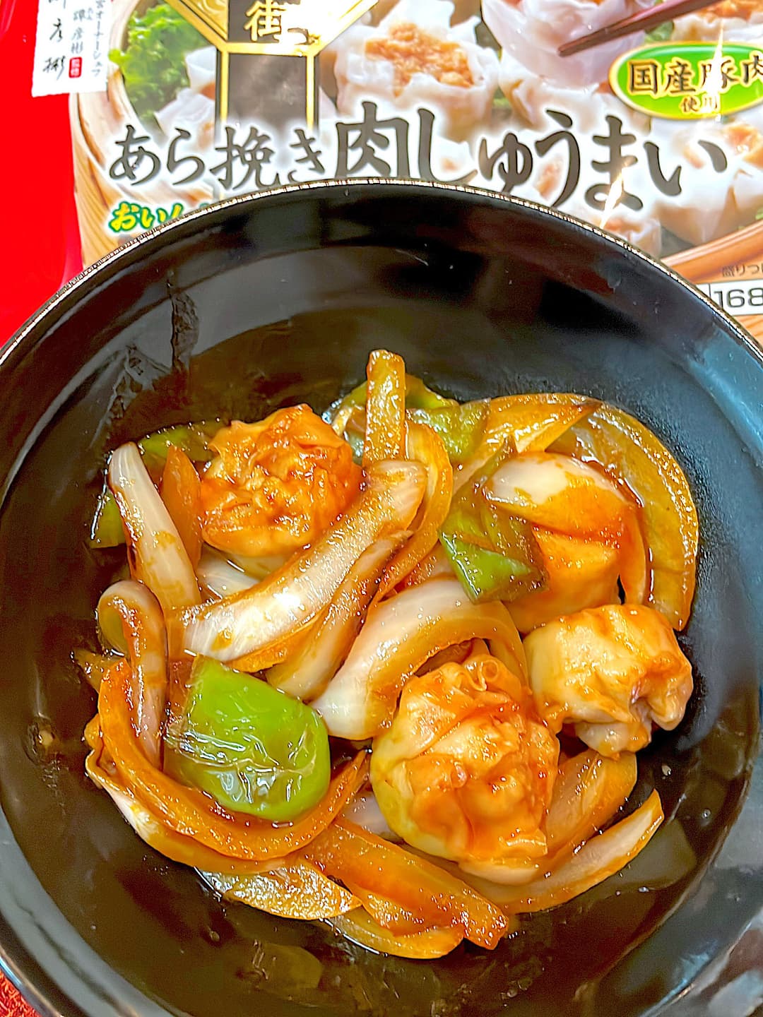 しゅうまい酢豚の完成写真