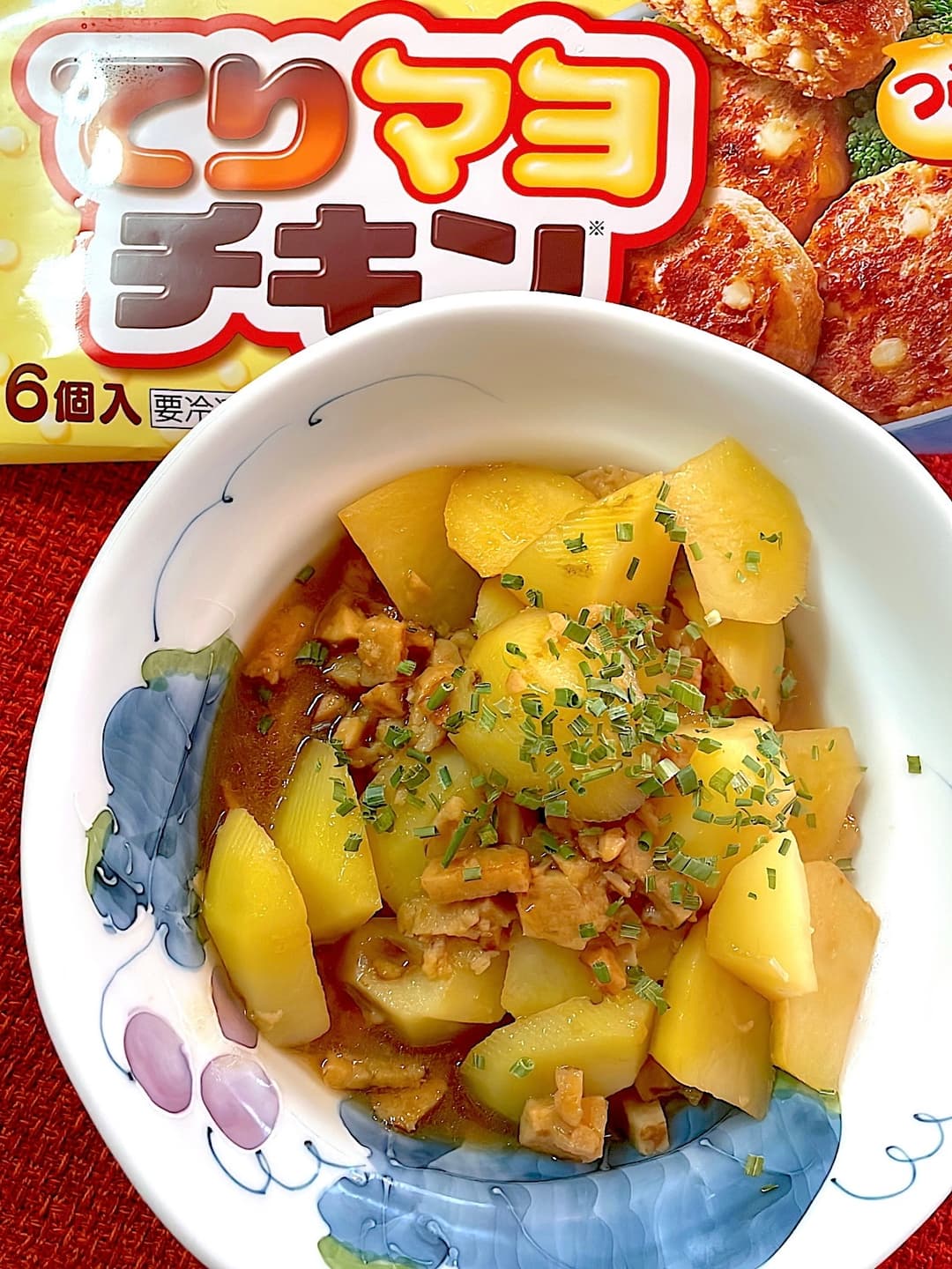 てりマヨチキンのそぼろ煮の完成写真