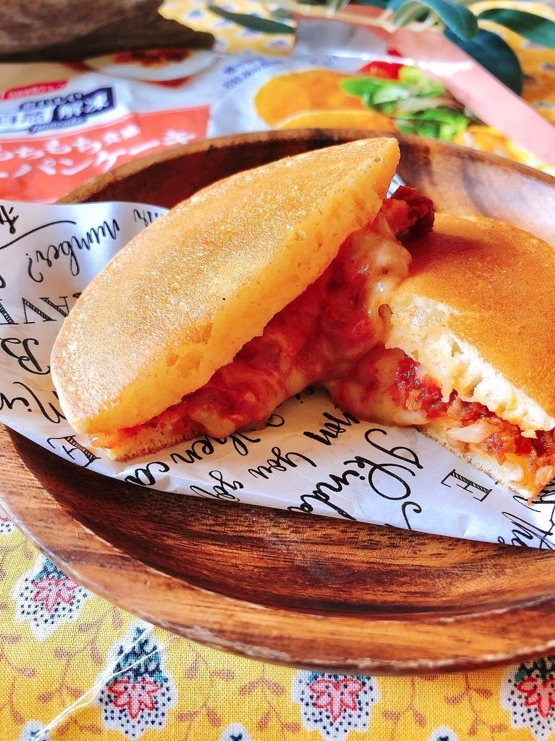 パンケーキケサディーヤの完成写真