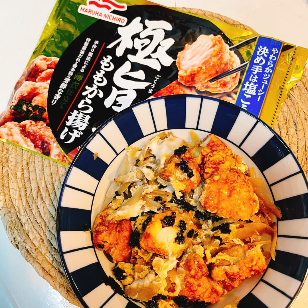 極旨!ももから揚げとごぼうの柳川風の完成写真