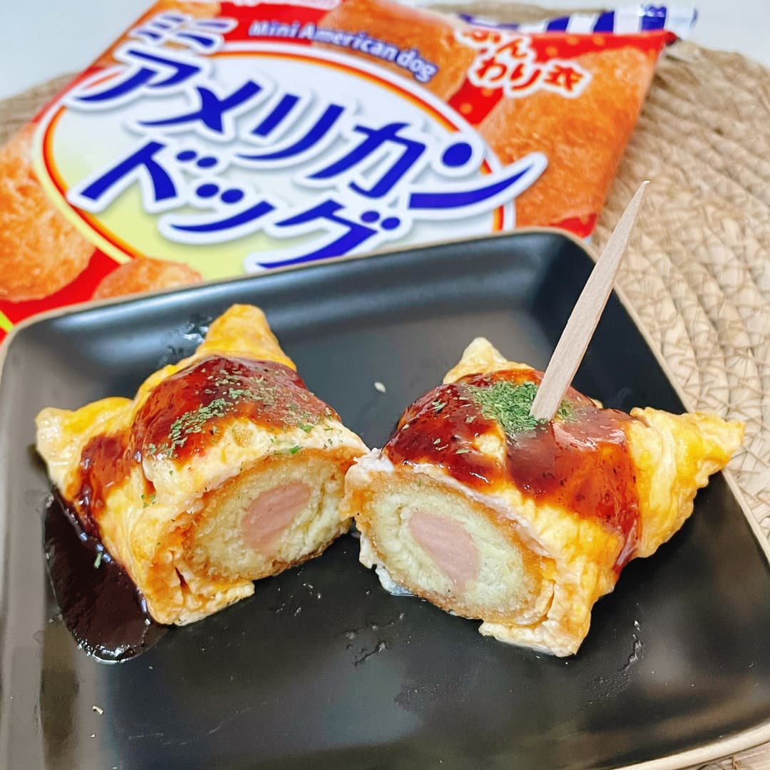 アメリカンドッグたこ焼風の完成写真