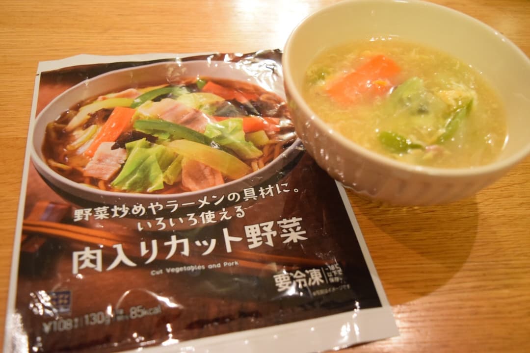 カット野菜でかんたん玉子スープ♫の完成写真