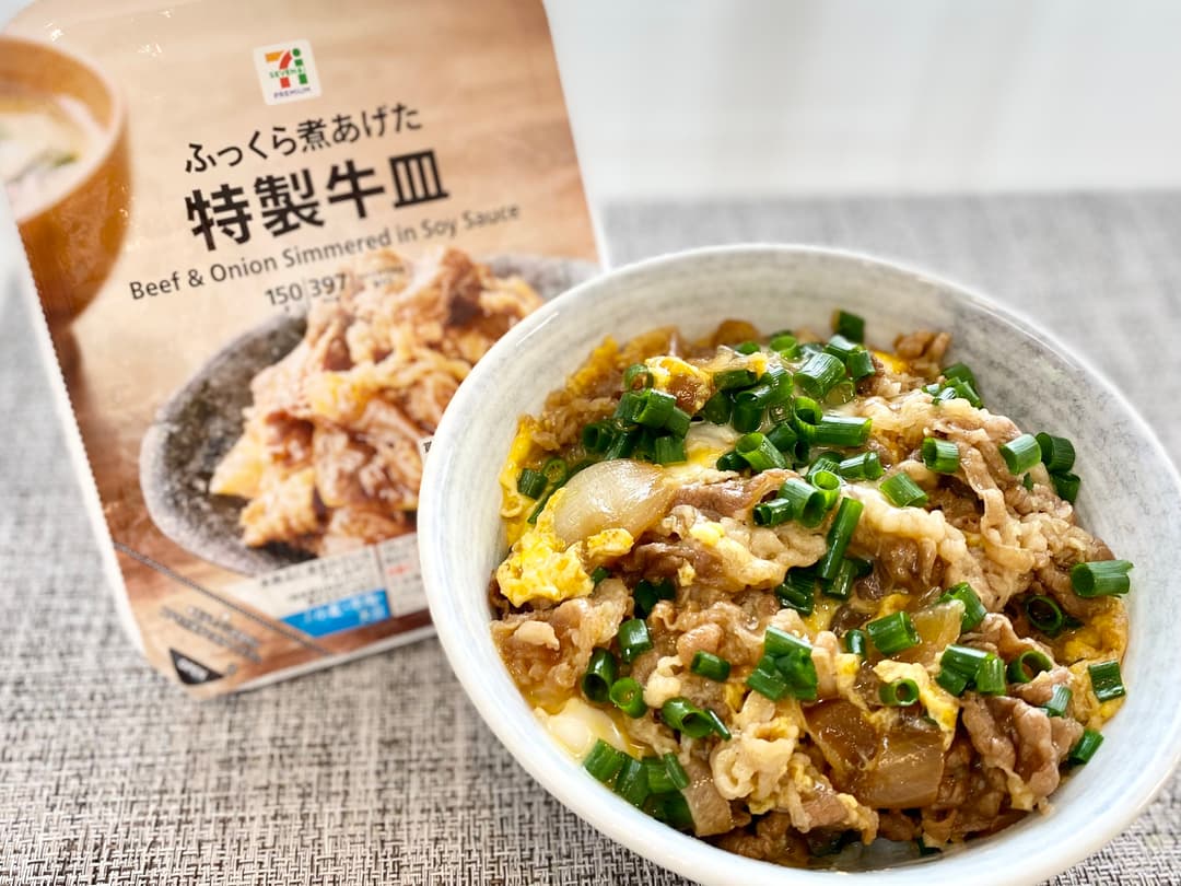 牛とじ丼の完成写真