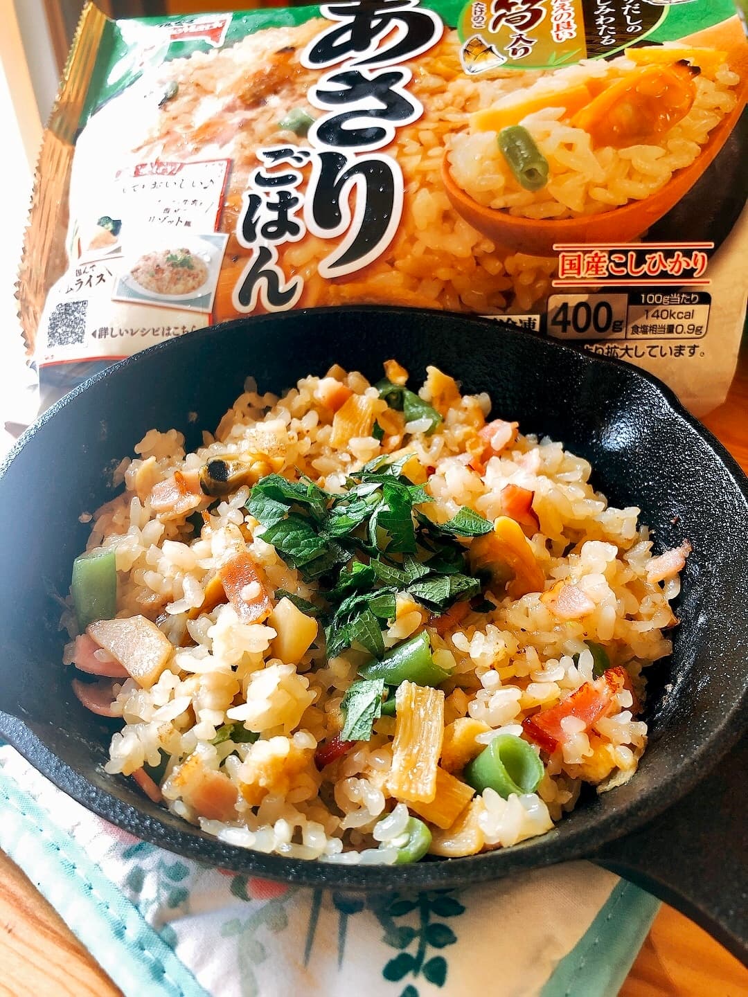 あさりのバターごはんの完成写真