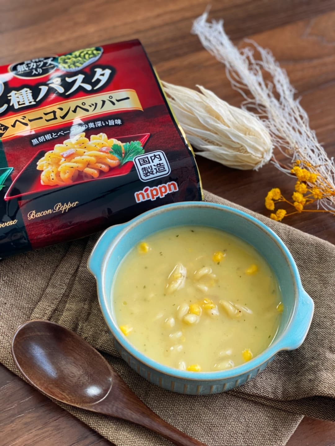 マカロニポタージュスープの完成写真
