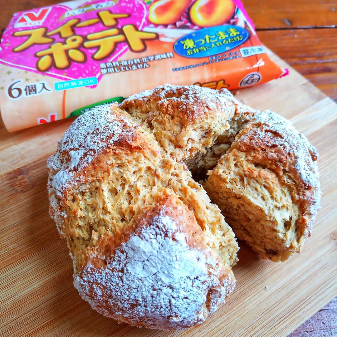 スイートポテト入りソーダブレッドの完成写真