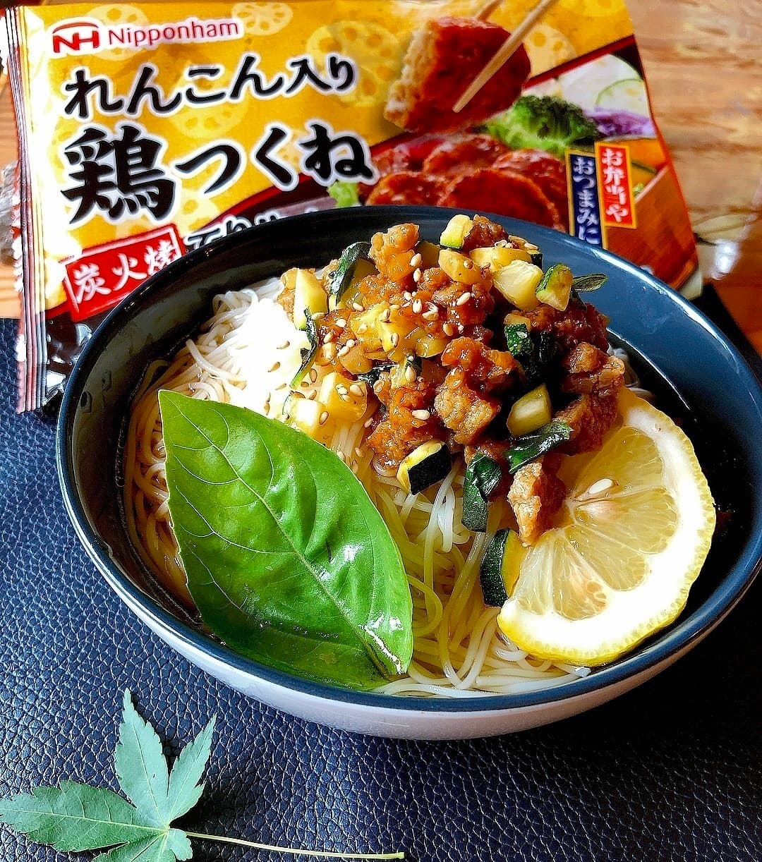 ガパオ素麺の完成写真