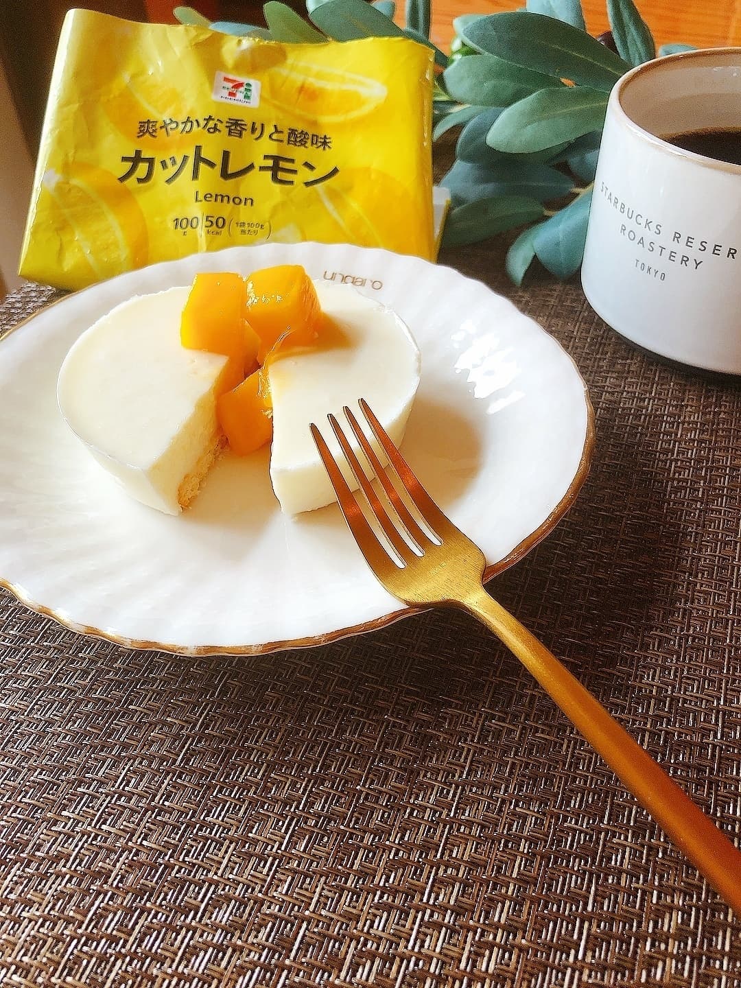簡単ヨーグルトチーズケーキの完成写真