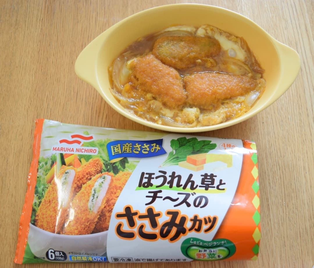 冷凍ささみカツをつかったカツ丼♫の完成写真