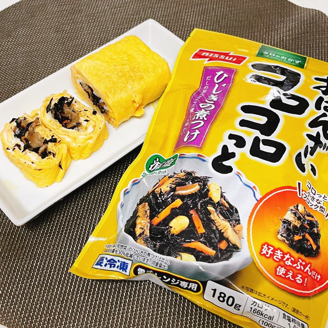 ひじき煮の卵焼きの完成写真