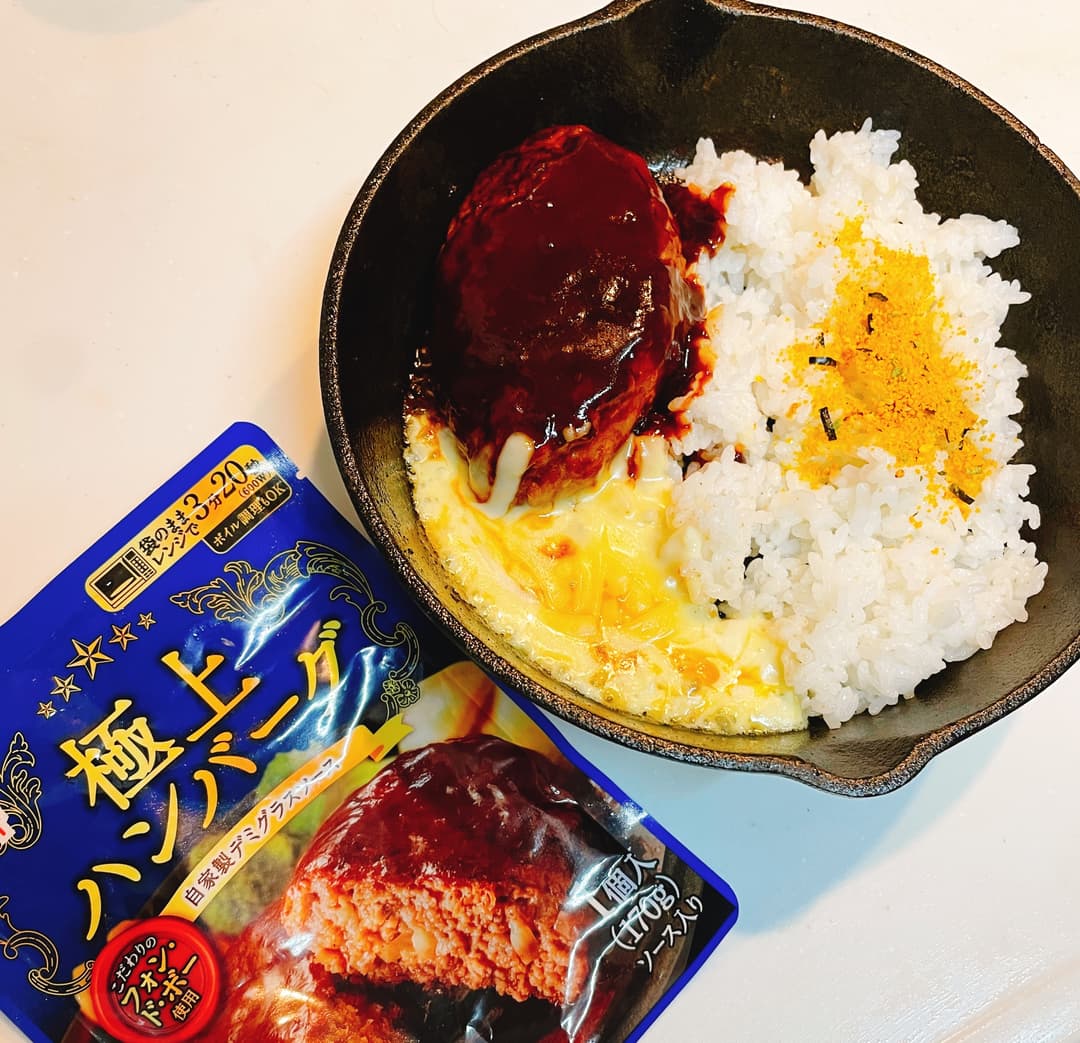 極上鉄板焼きチーズハンバーグの完成写真