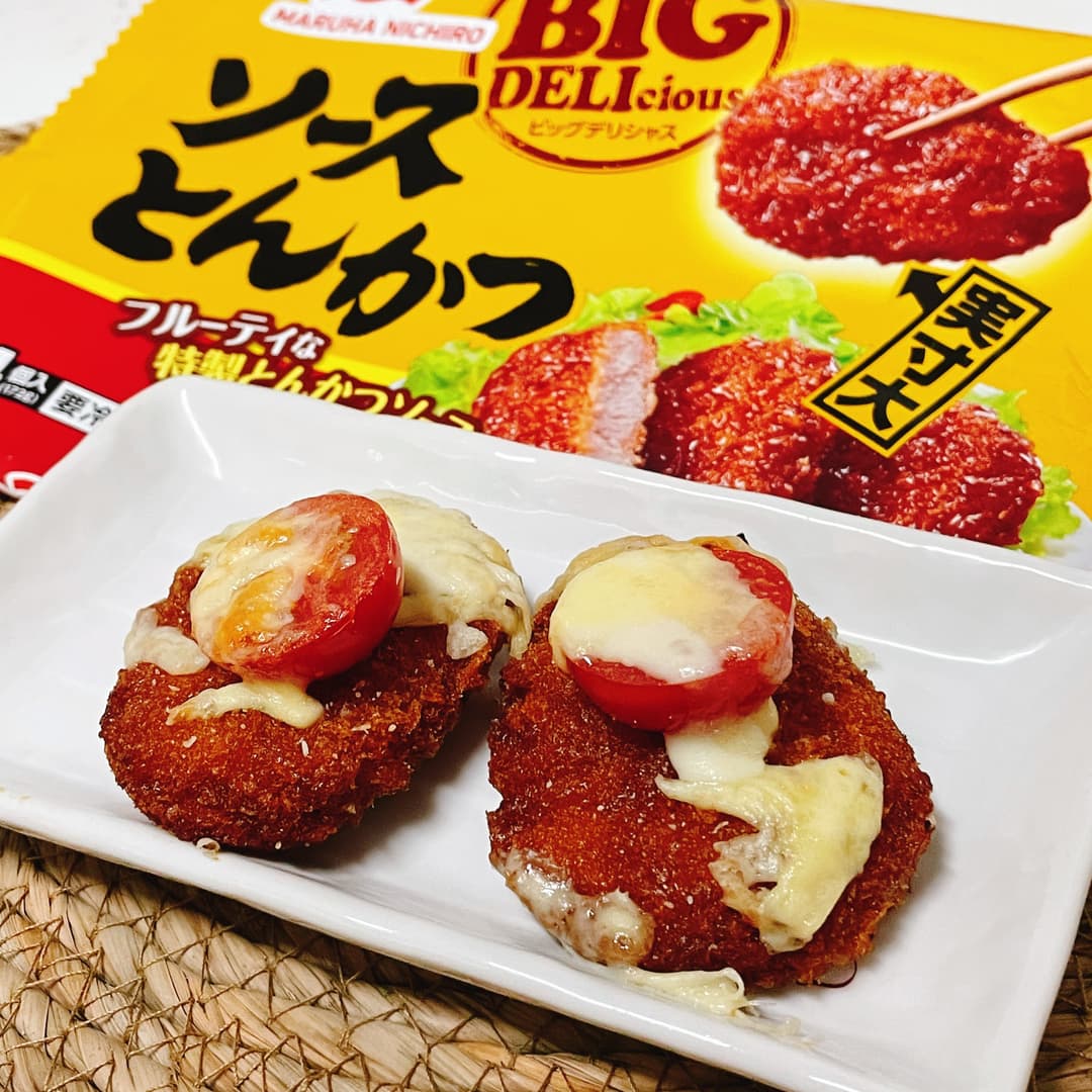 BIGソースとんかつチーズ焼きの完成写真