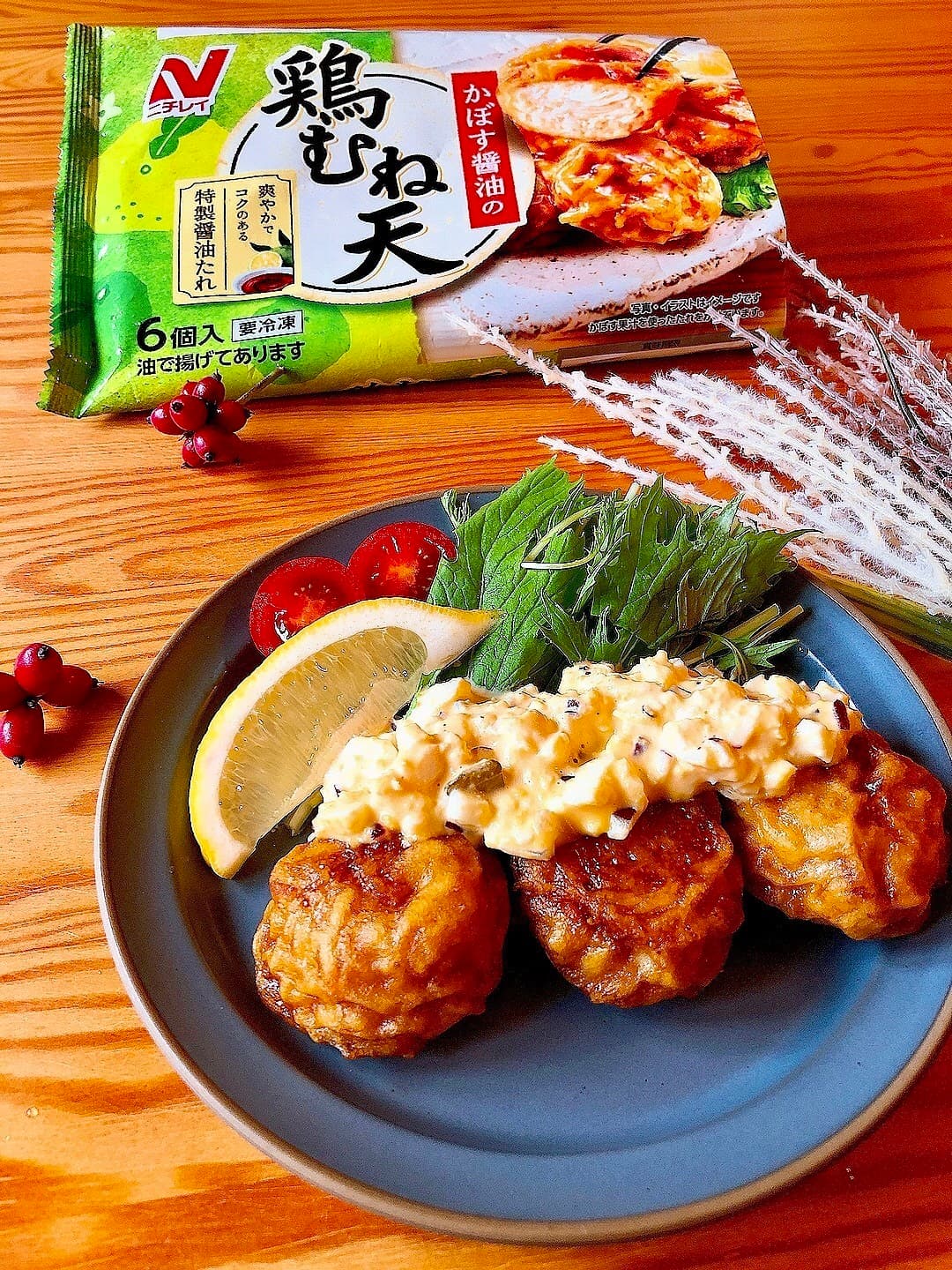 鶏むね天のチキン南蛮風の完成写真