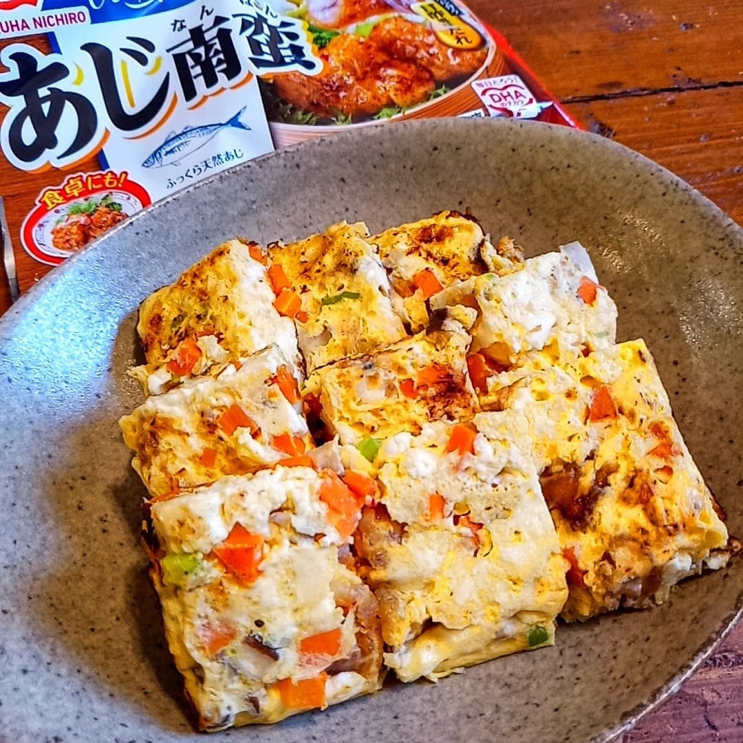 あじ南蛮入りふわふわ擬製豆腐の完成写真