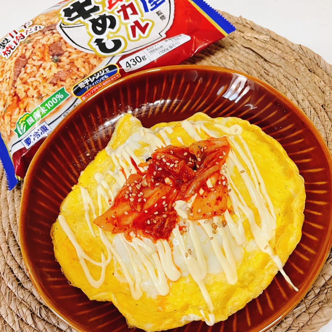 キム玉カルビ牛めしの完成写真