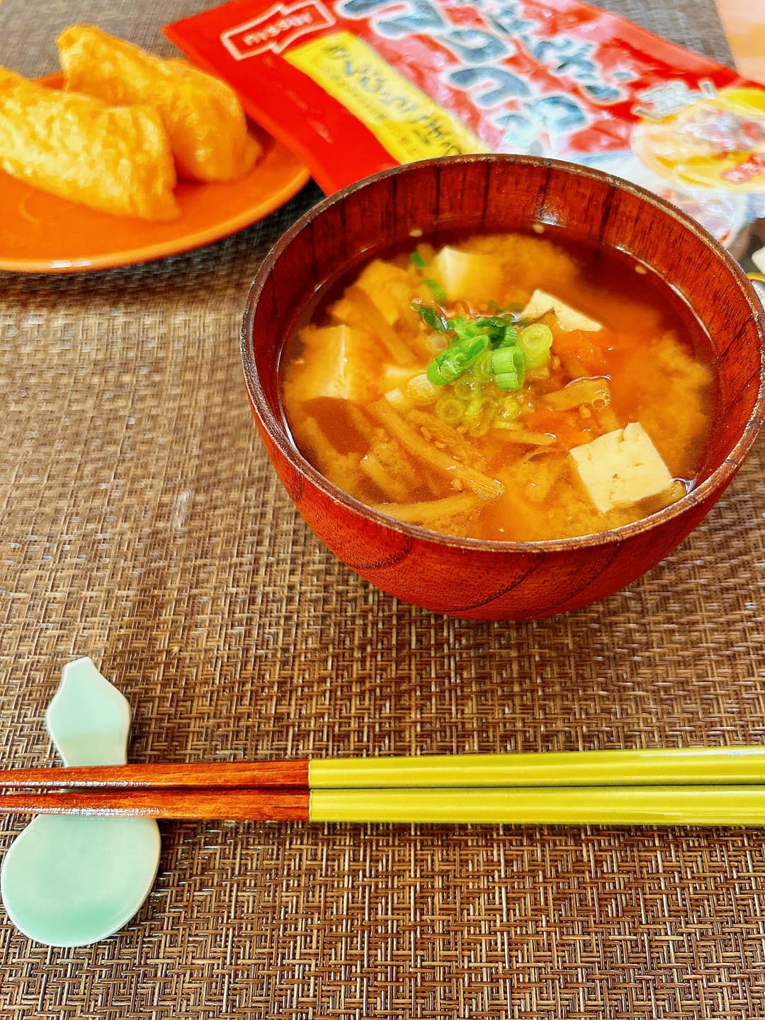 きんぴらごぼうのお味噌汁の完成写真