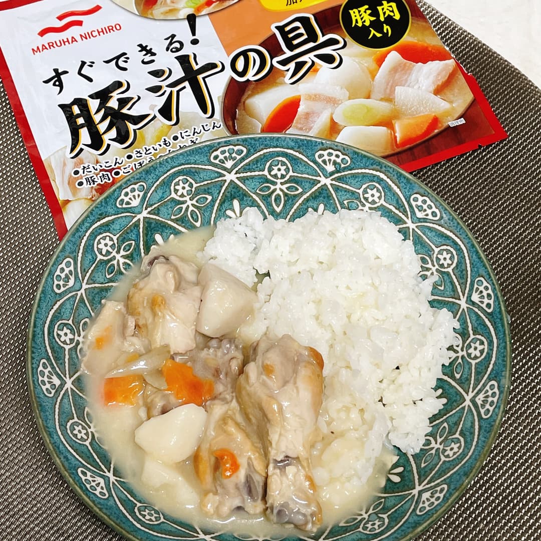 手羽元と根菜のシチューの完成写真