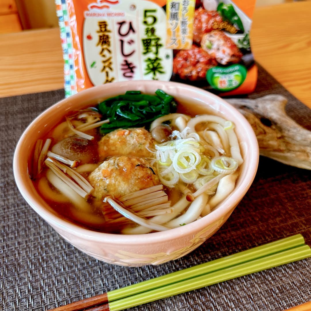 和風あんかけうどんの完成写真