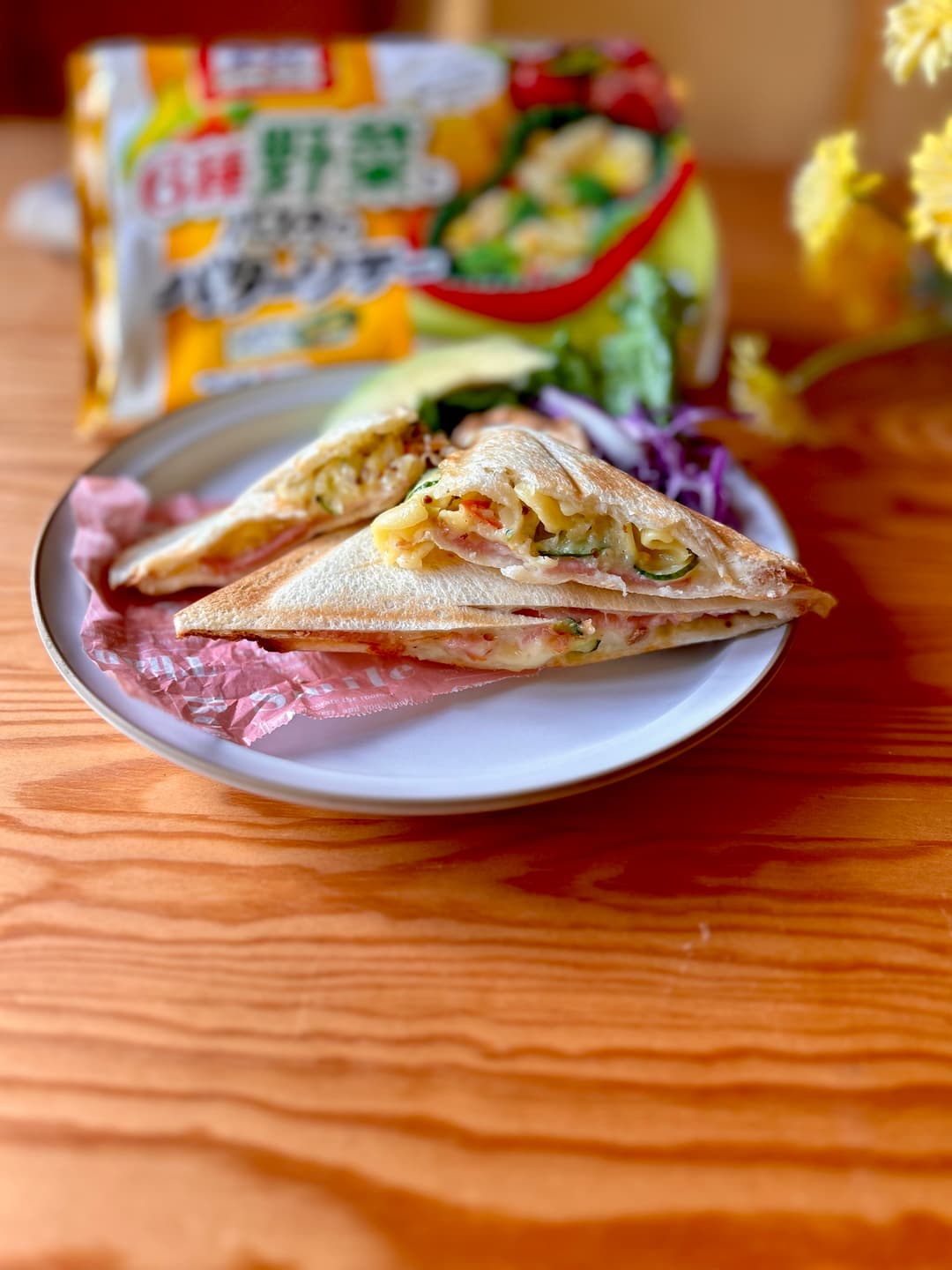ポテトバターソテーのホットサンドの完成写真