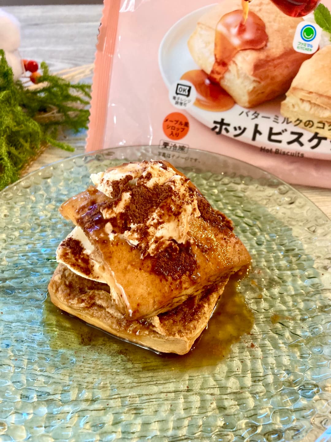 ビスケットのティラミス風の完成写真