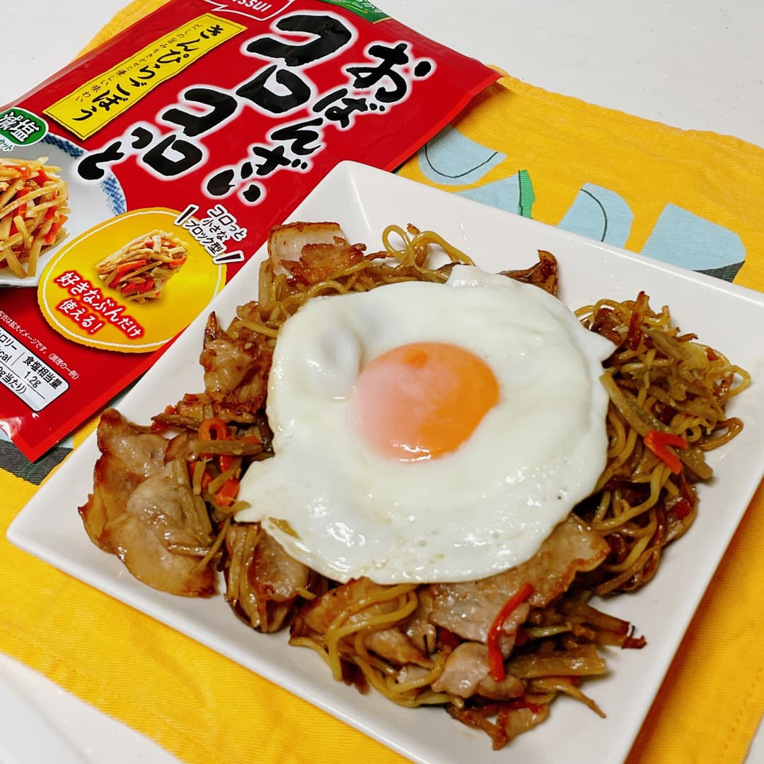 きんぴらソース焼きそばの完成写真