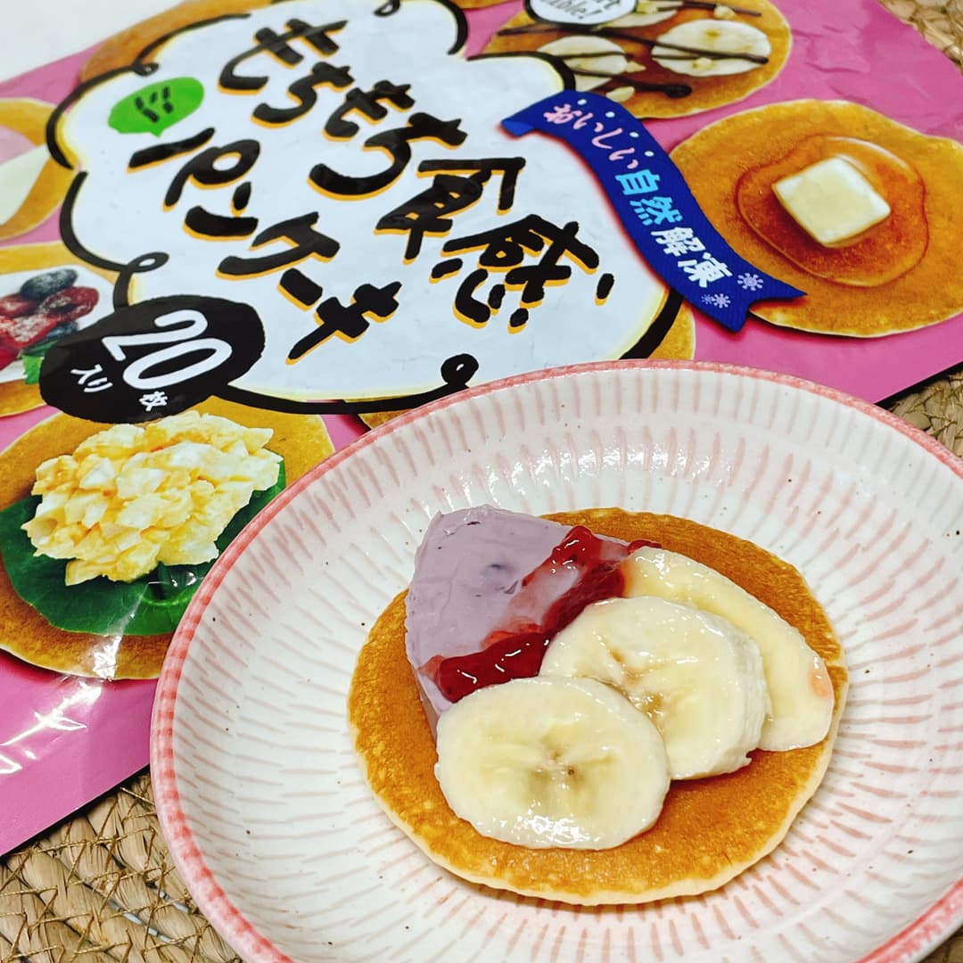 もちもちチーズパンケーキの完成写真