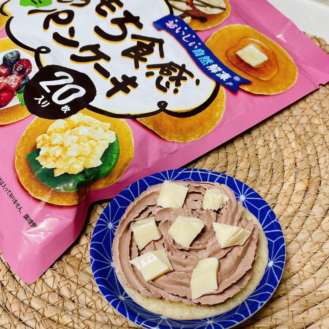 もちもちパンケーキチョコチーズの完成写真