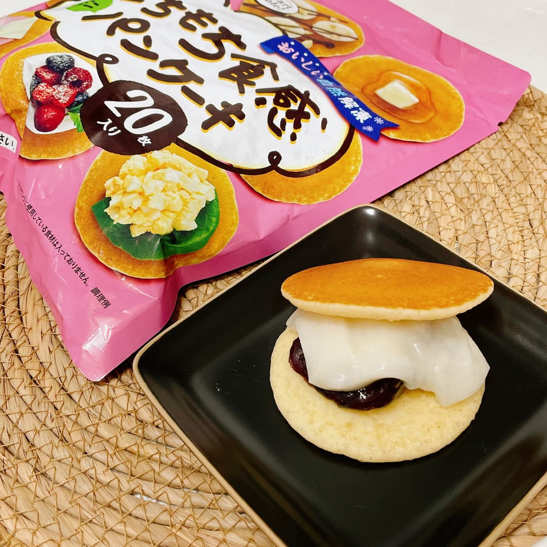 餅入りどら焼き風パンケーキの完成写真