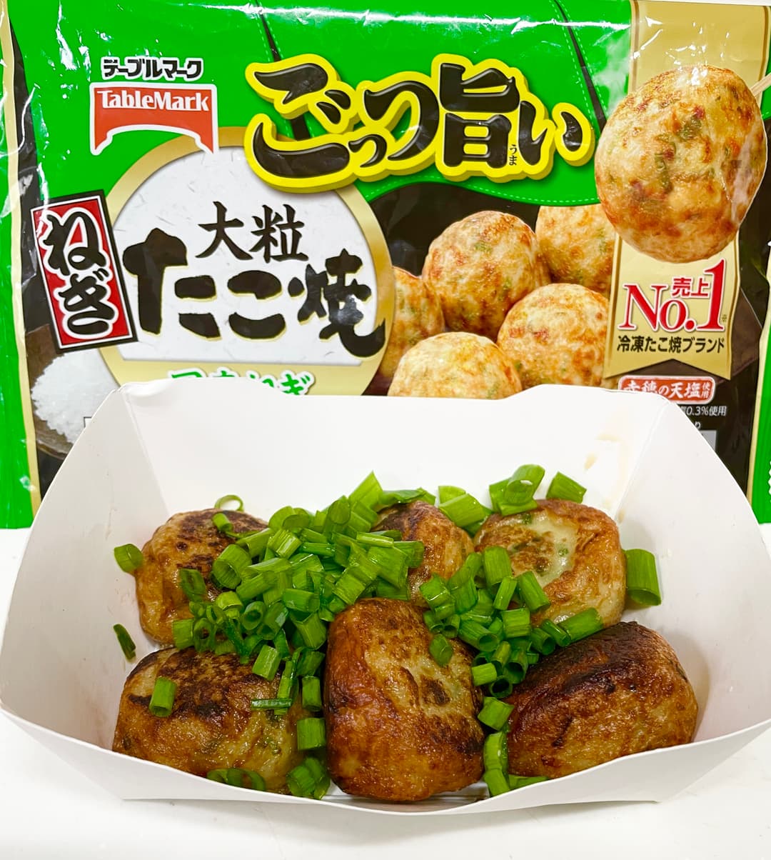 揚げ焼たこ焼きネギポン酢の完成写真