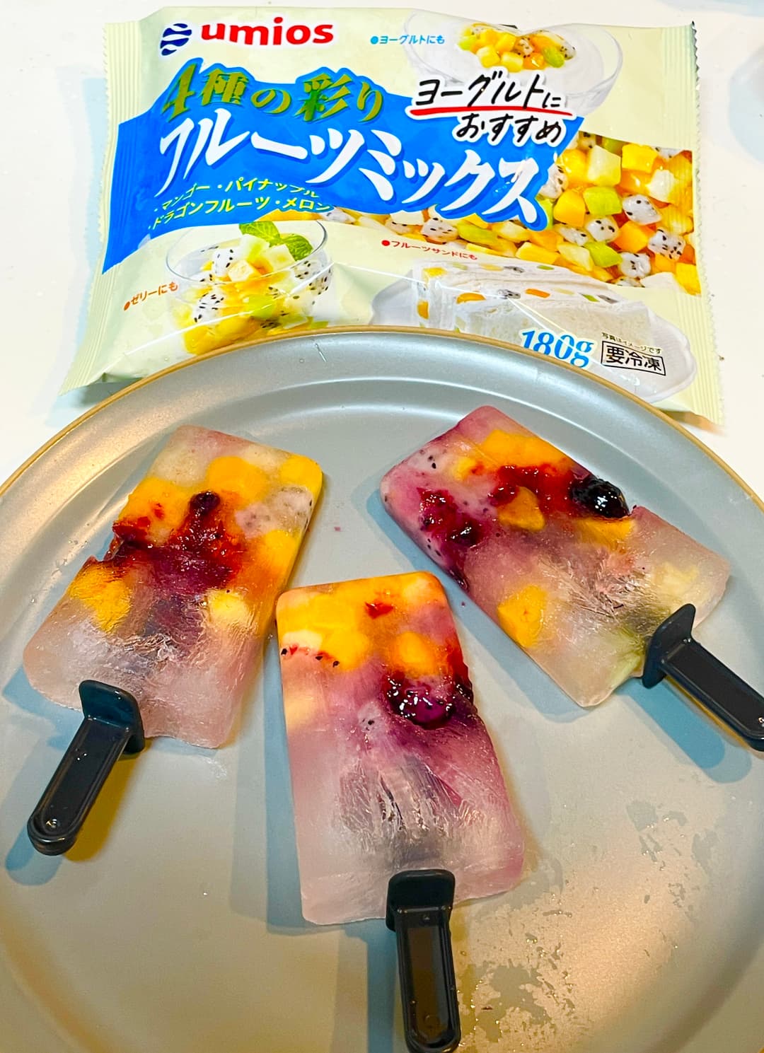 フルーツミックスアイスの完成写真