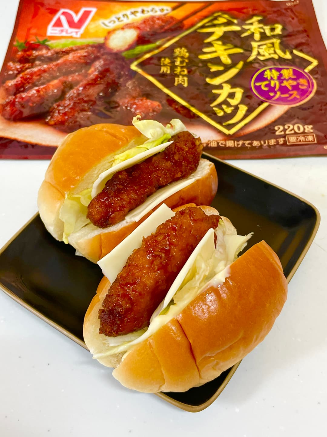 和風てりやきチーズチキンカツサンドの完成写真
