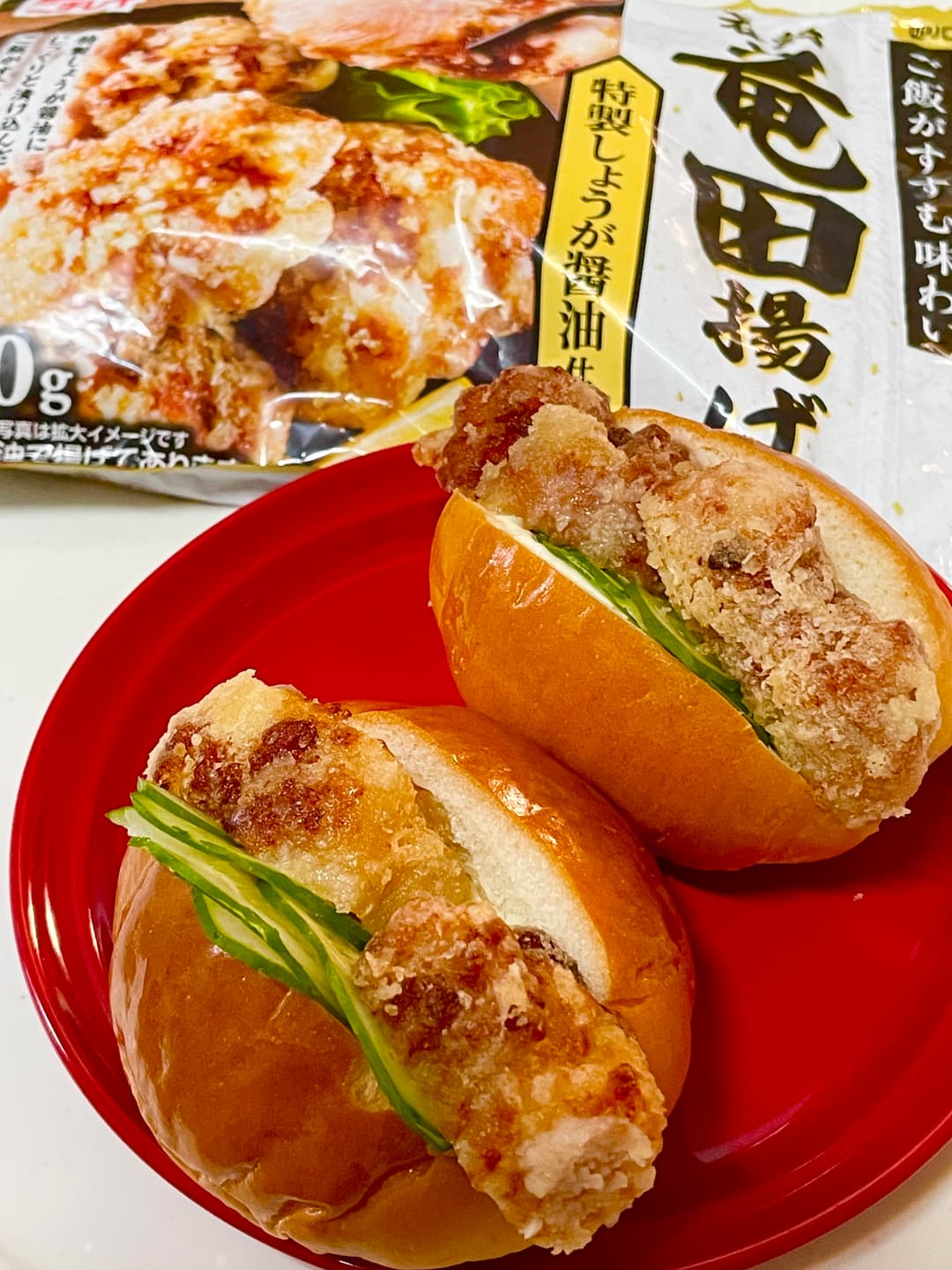 若鶏の竜田揚げサンドの完成写真