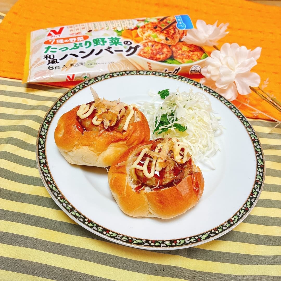 お好み焼きパンの完成写真