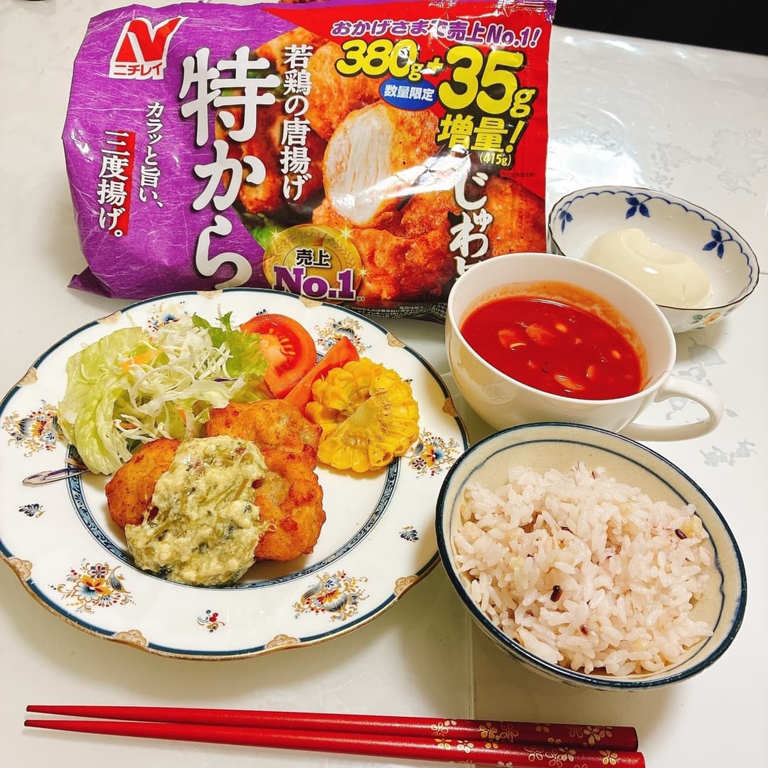 特からの豆腐ソースかけの完成写真