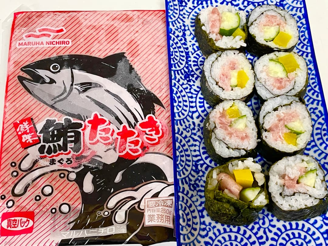 まぐろトロたく巻きの完成写真