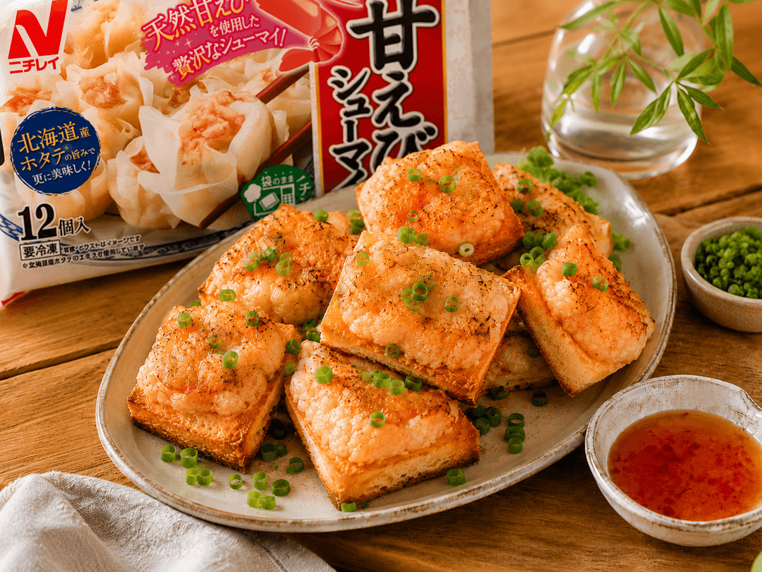 サクぷり!揚げ焼きエビパン風♡の完成写真