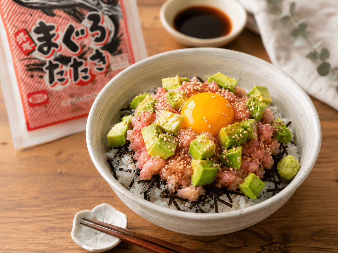 カフェ風♡まぐろたたきアボカド丼の完成写真