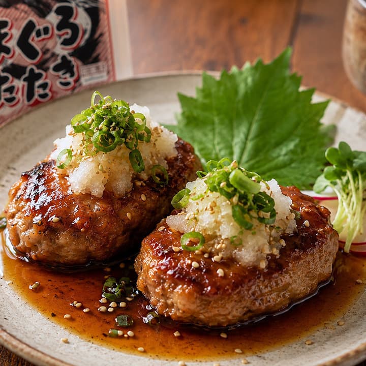 まぐろたたきで作る♡和風まぐろハンバーグの完成写真