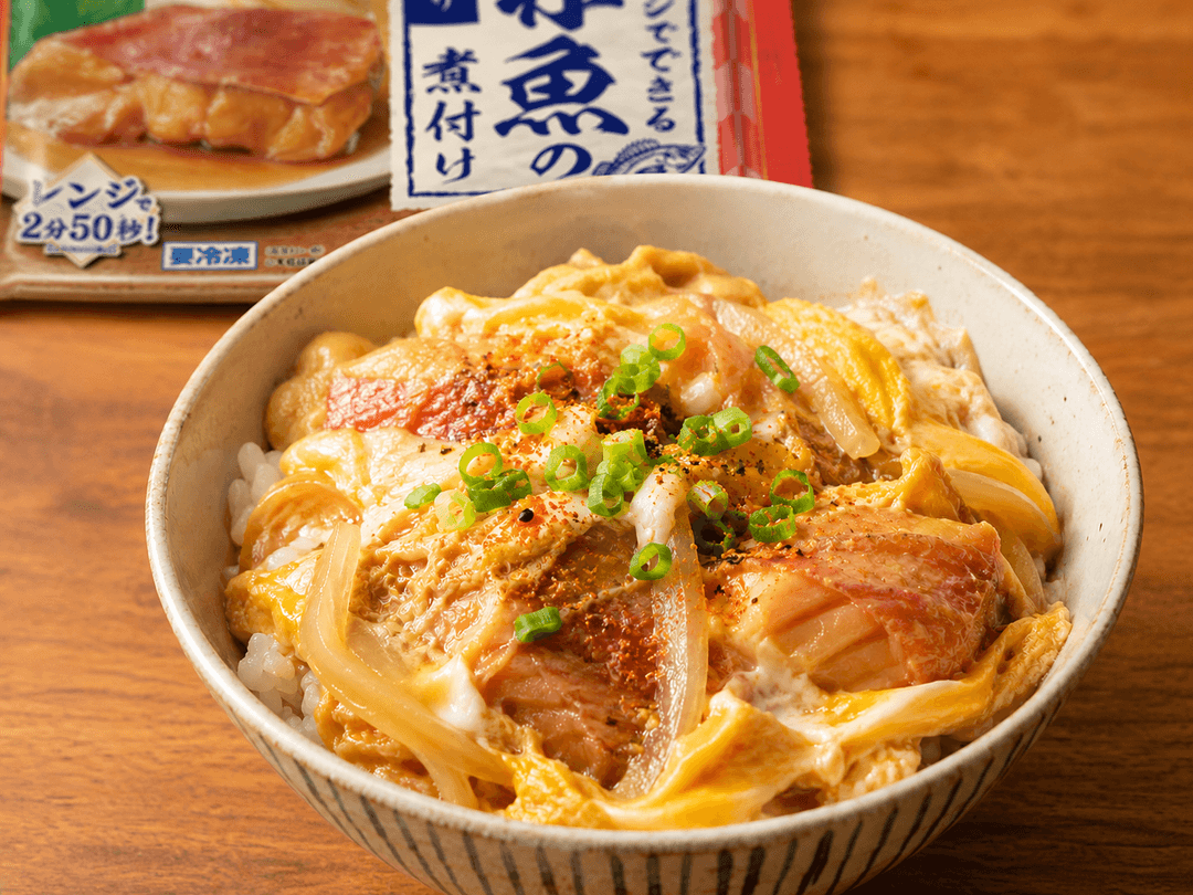 赤魚の煮付け卵とじ丼♡の完成写真