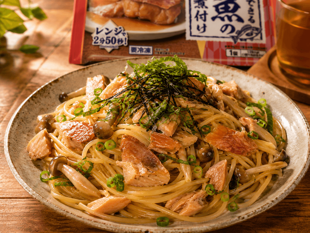 赤魚の煮付け和風パスタ♡の完成写真