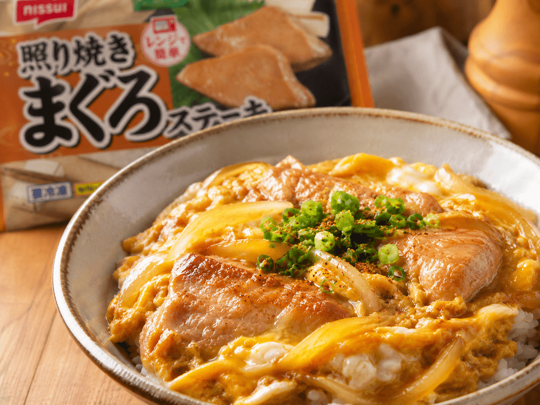 ほっとする味♡照り焼きまぐろの卵とじ丼の完成写真