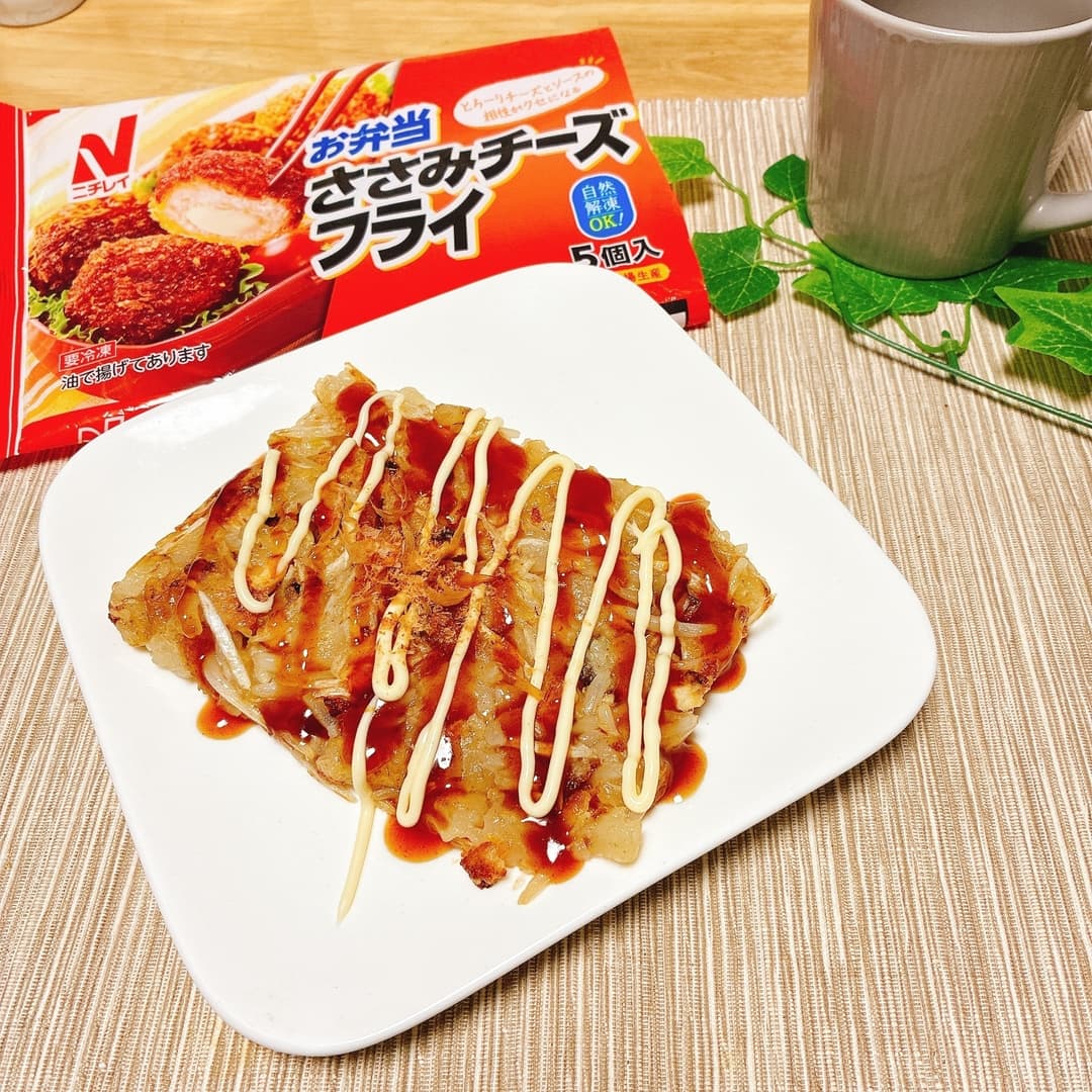 ささみフライチヂミの完成写真