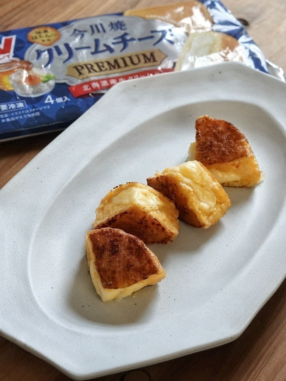 【今川焼のプチフレンチトースト】クリームチーズがとろっととろける！の完成写真