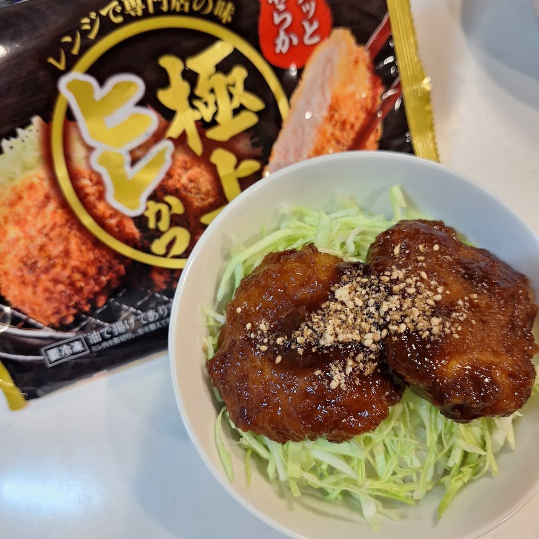 ミニソースかつ丼の完成写真