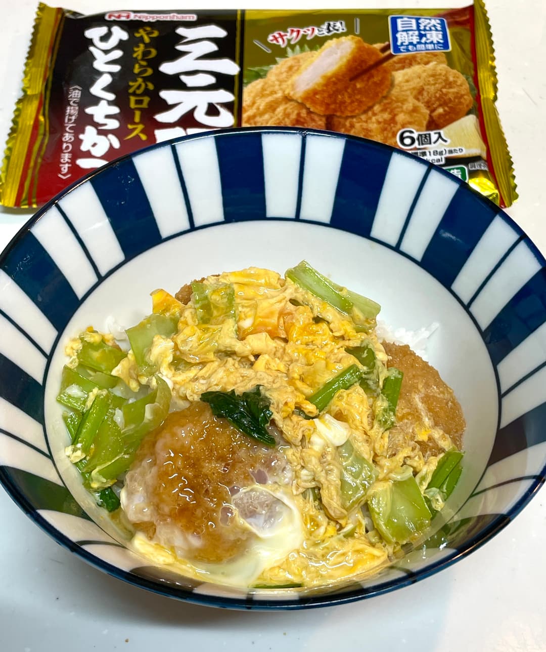 三元豚かつ丼の完成写真