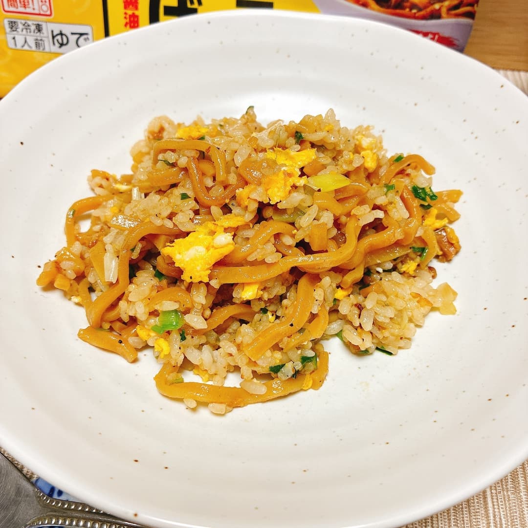 そば飯チャーハンの完成写真